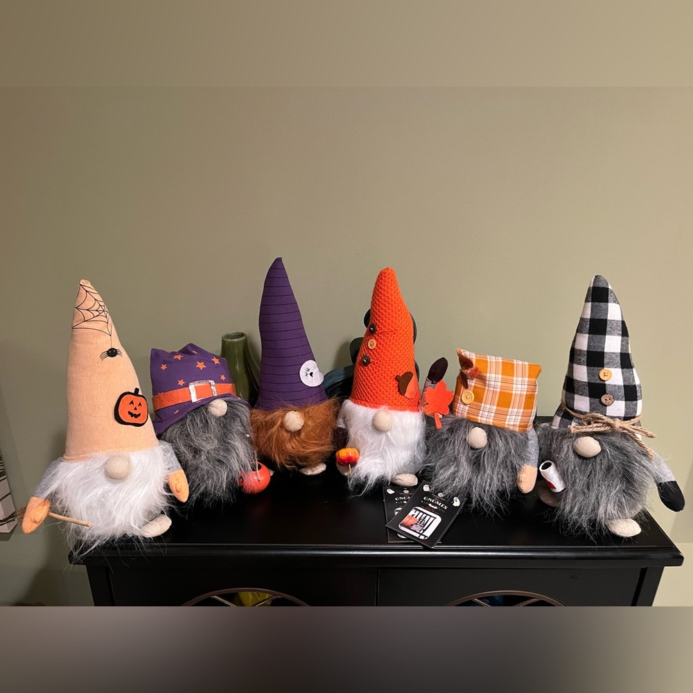Fall and Halloween Gnome Decor Set